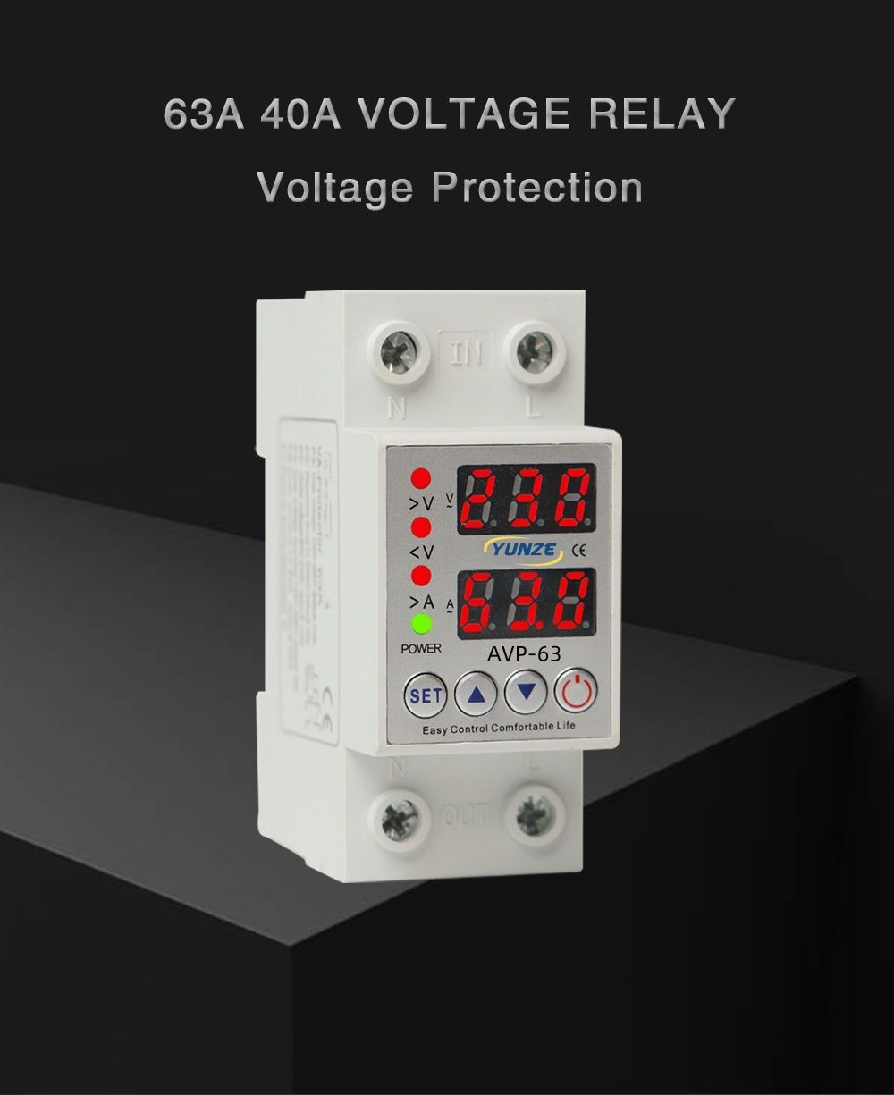 Single-phase voltage protector photos