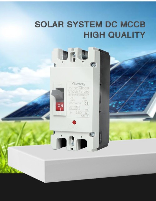 White DC Molded Case Circuit Breaker