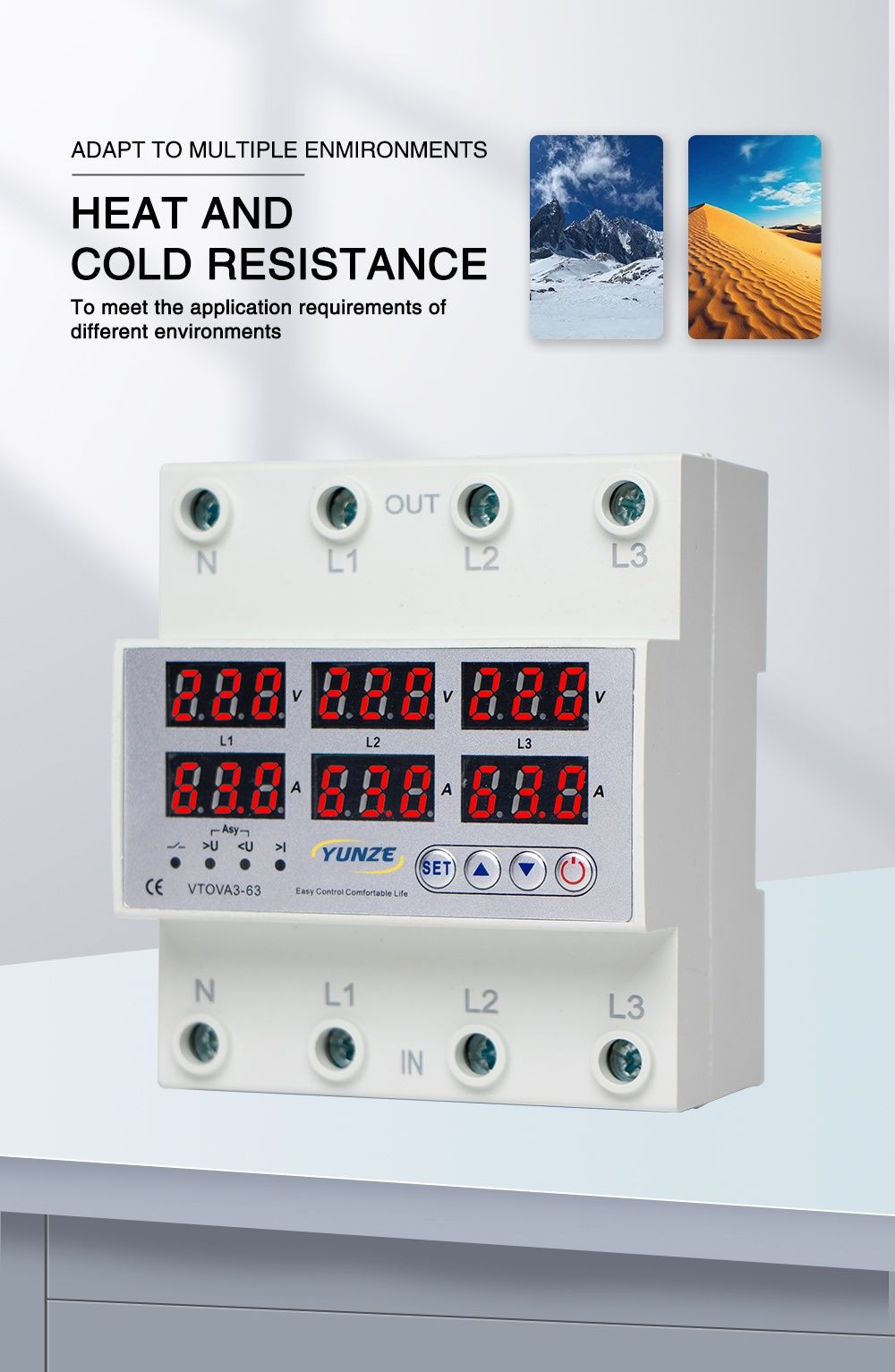 Three-phase Overvoltage and Undervoltage Protector